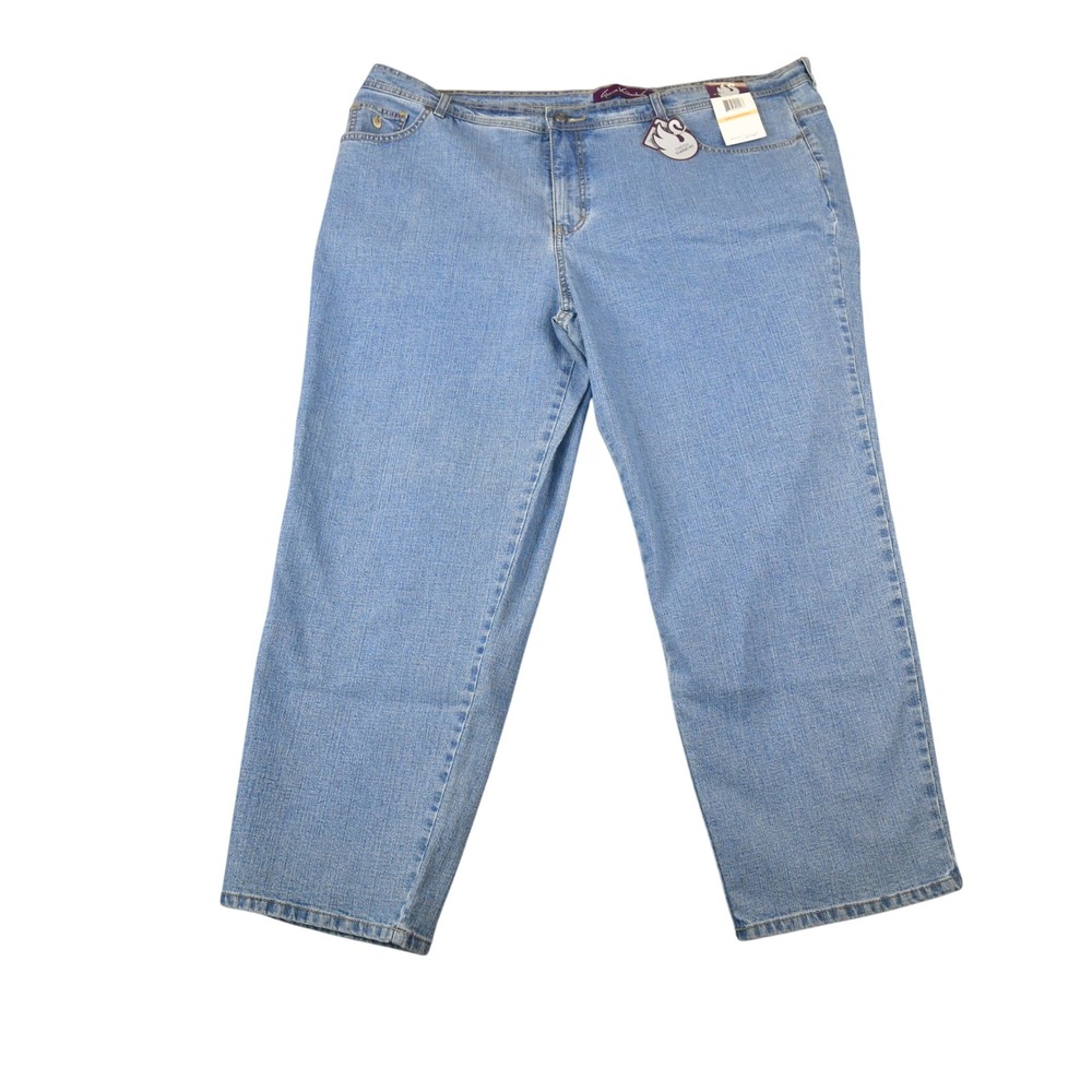 Gloria Vanderbilt Amanda Jeans Womens 24W Blue New Stretch Short Classic Fit